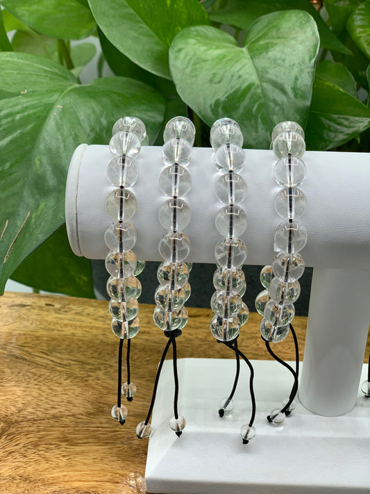 Clear Quartz Adjustable Bracelet