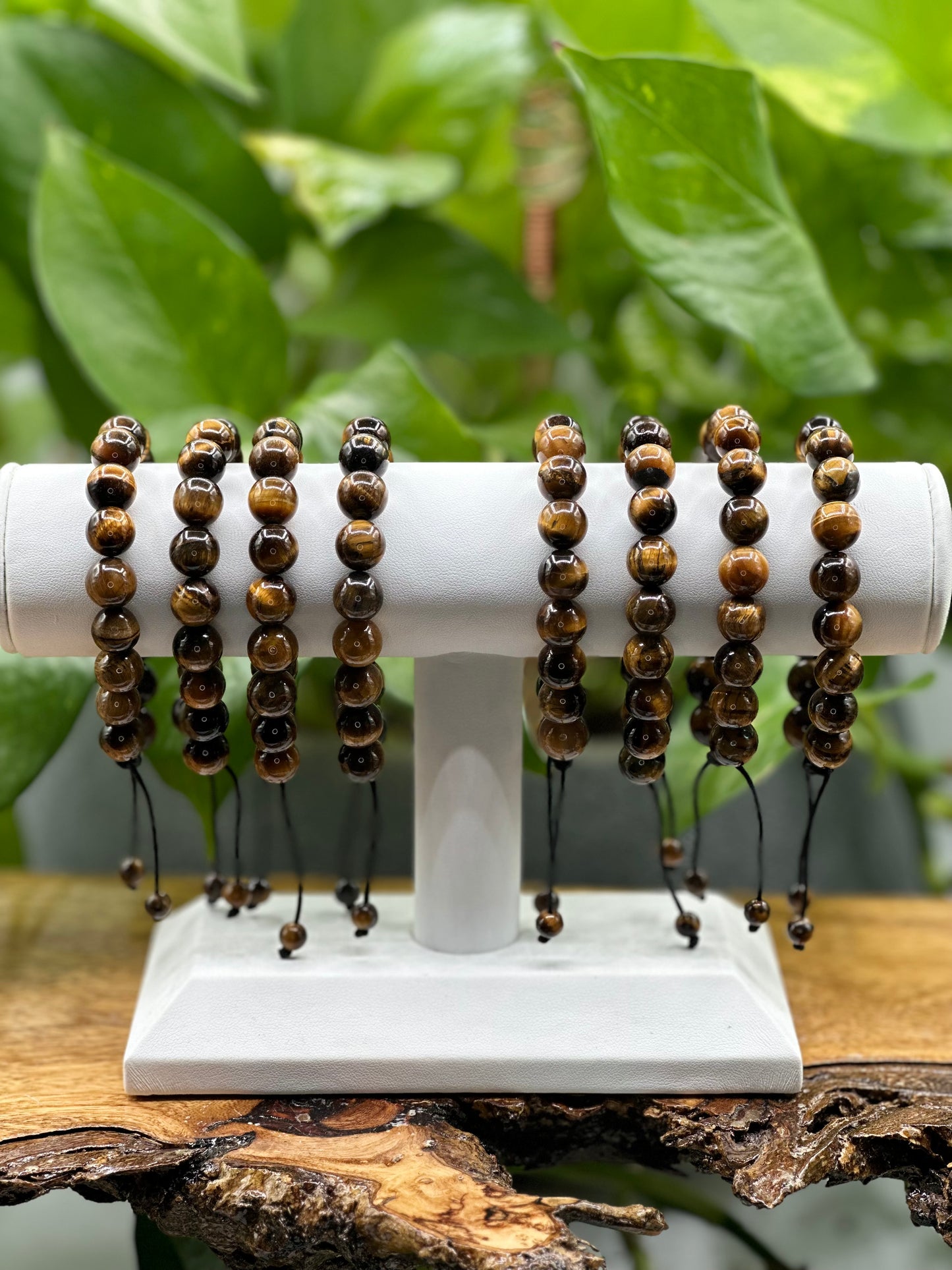 Tiger's Eye Gold Adjustable Bracelet