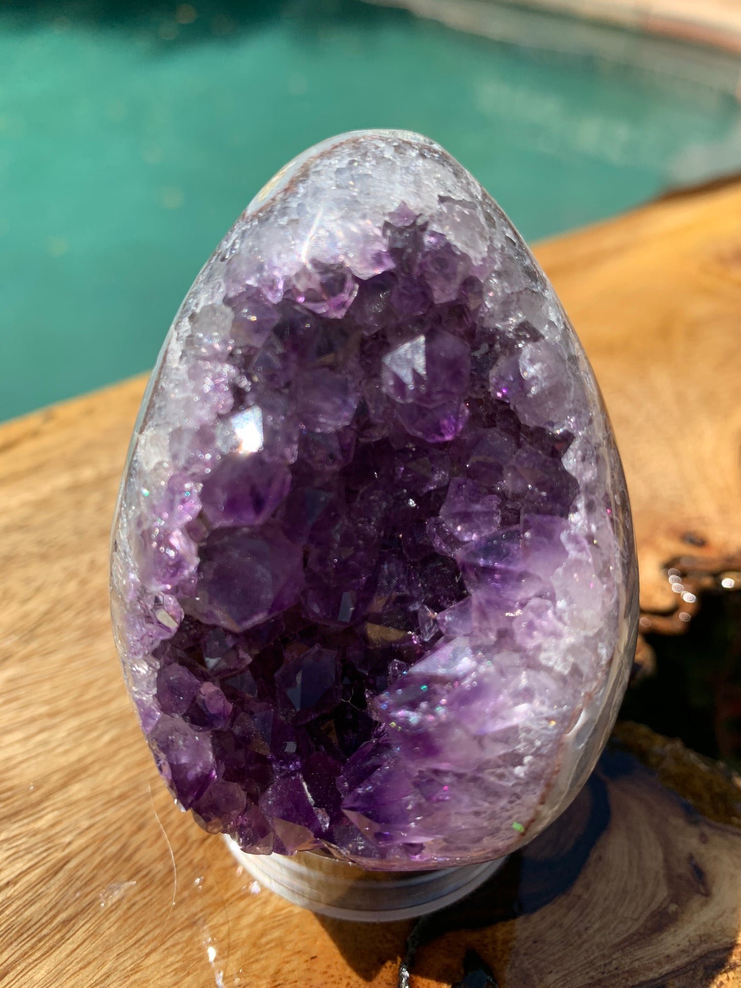 Amethyst Druzy Egg