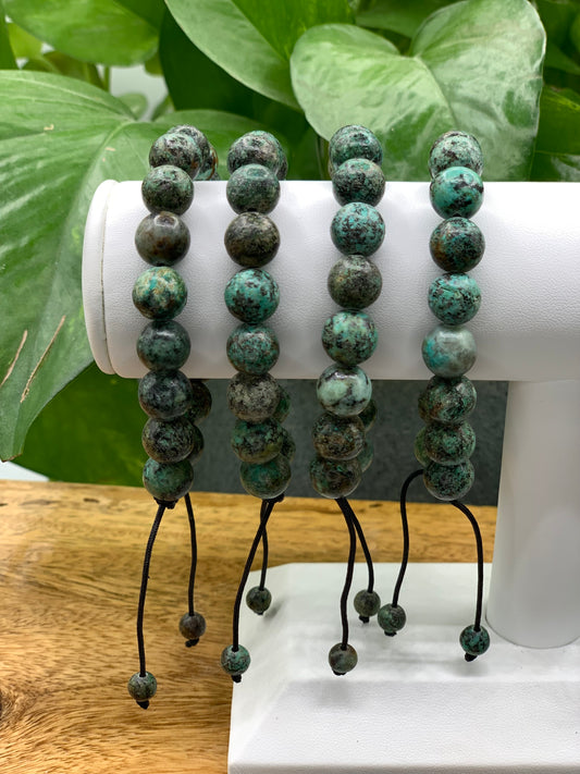 African Turquoise Adjustable Bracelet