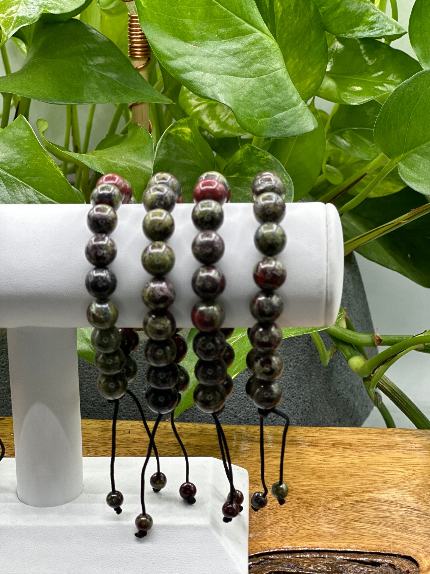 Dragon Blood Jasper Adjustable Bracelet