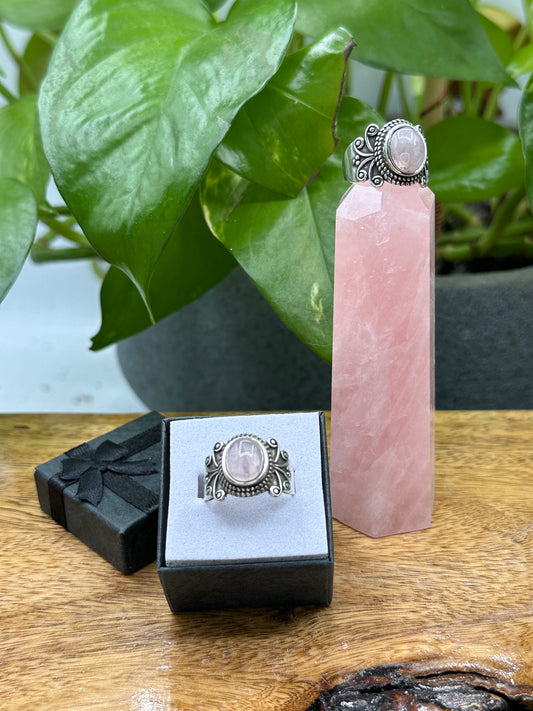 Ring Rose Quartz Sterling Silver