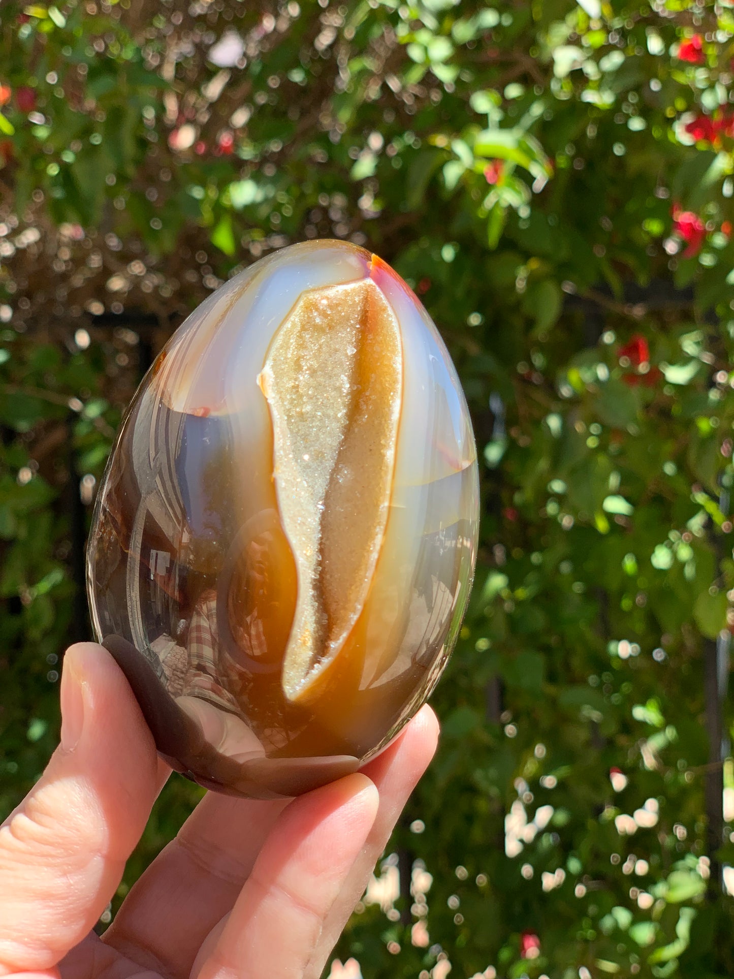 Agate Druzy Egg