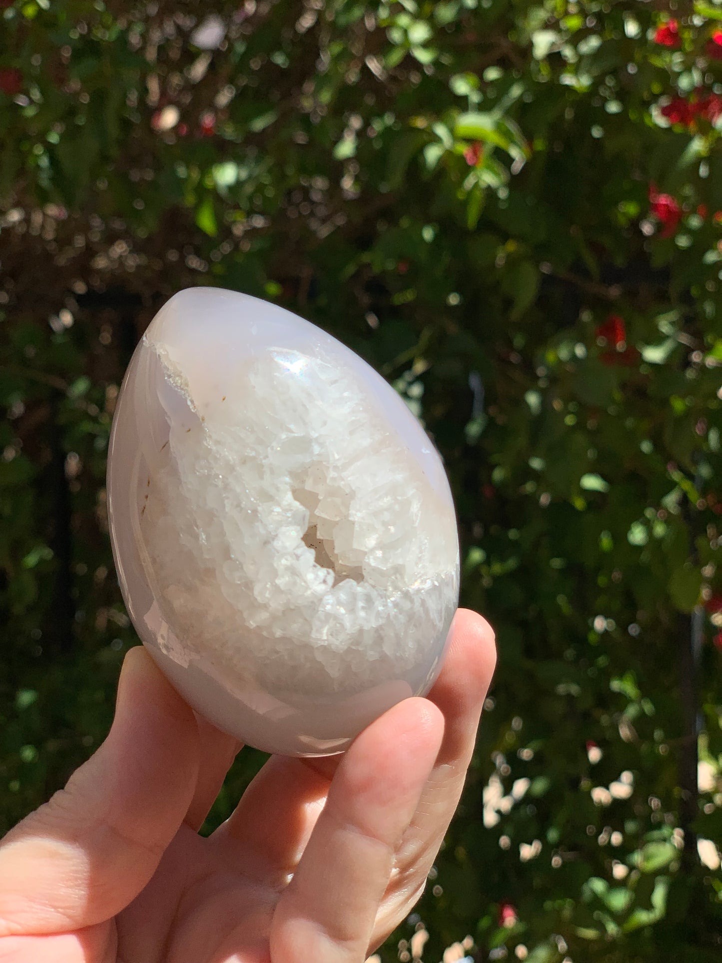 Agate Druzy Egg