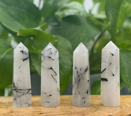 Quartz with Tourmaline Towers - Small