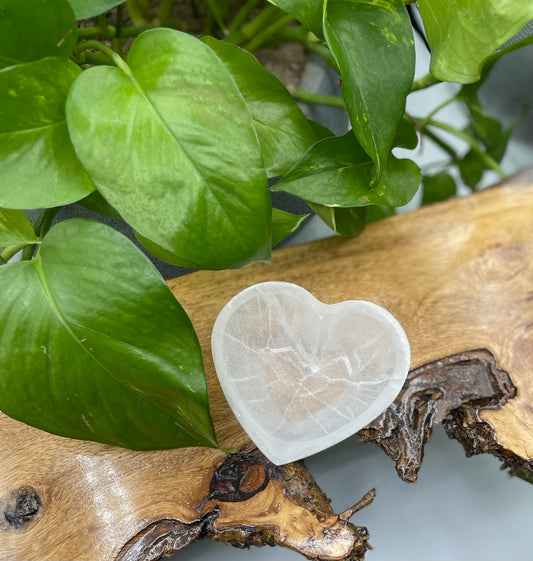 Selenite Heart Bowl