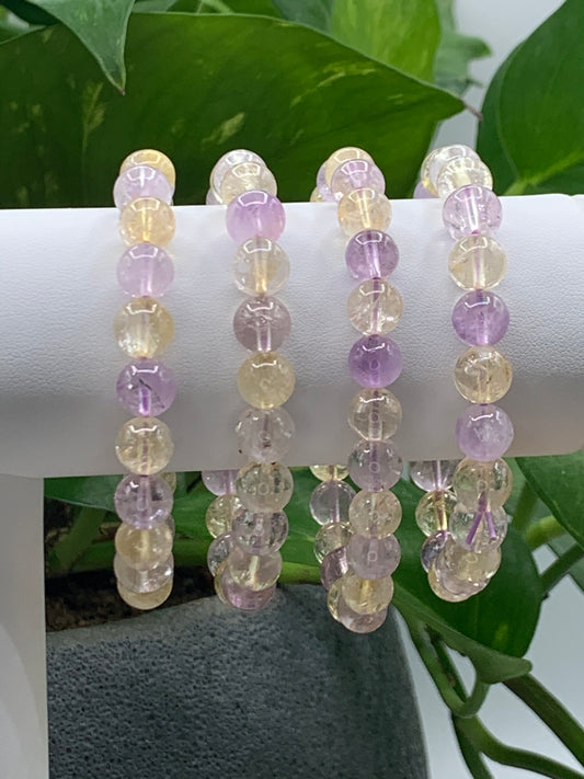 Citrine with Amethyst Bracelet