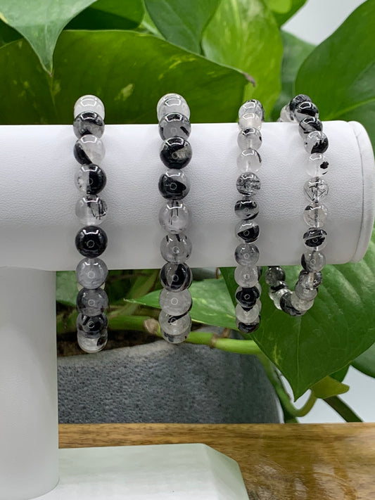 Tourmaline in Quartz Bracelet