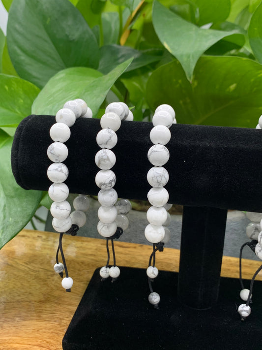 Howlite Adjustable Bracelet