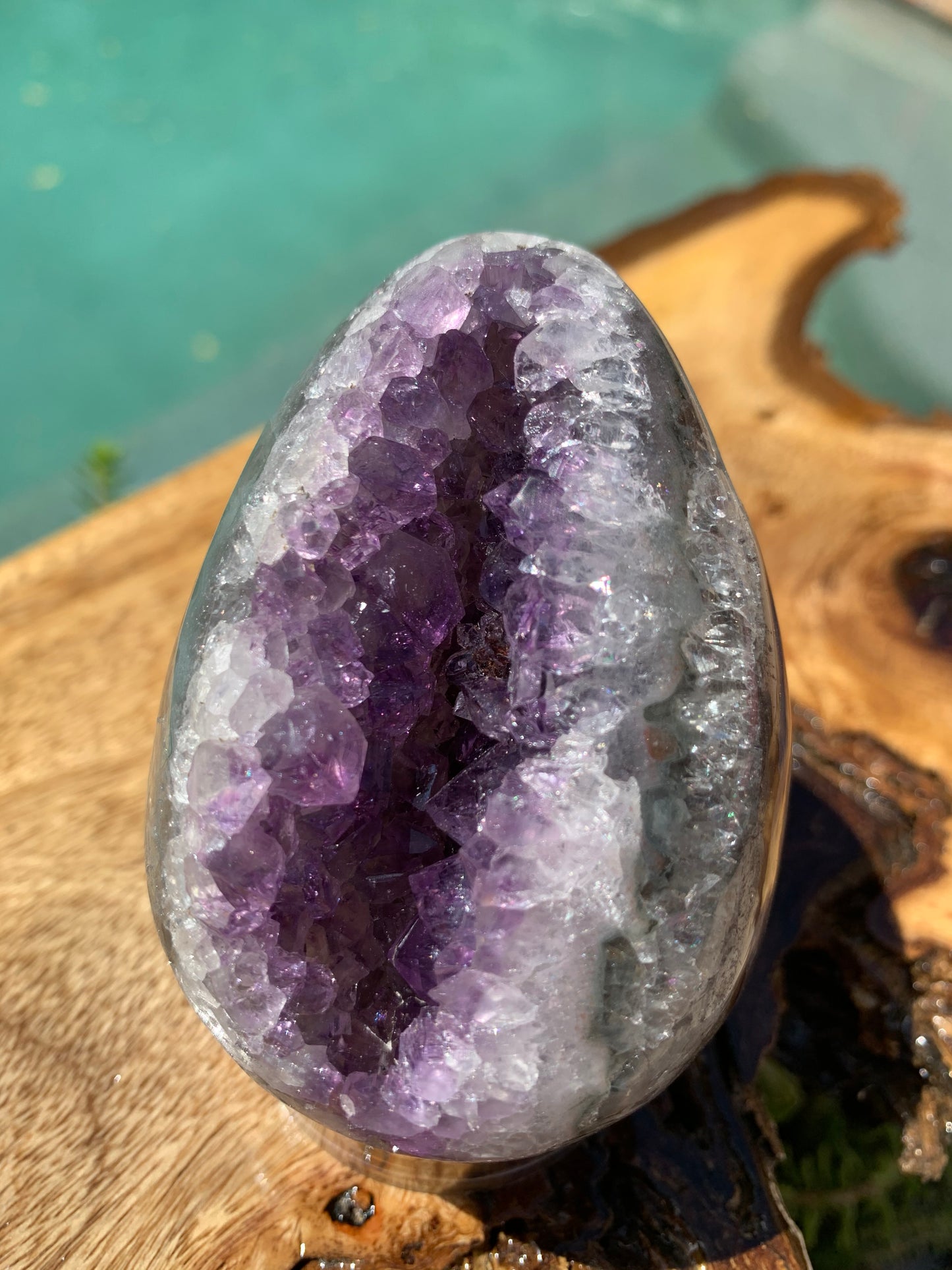 Amethyst Druzy Egg