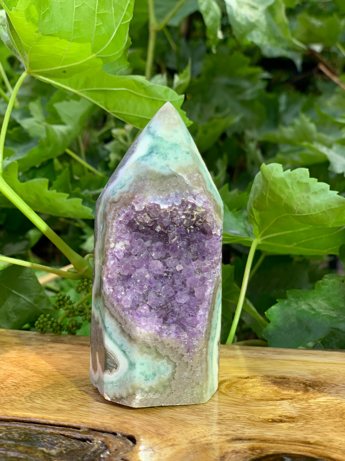 Amethyst Druzy Tower