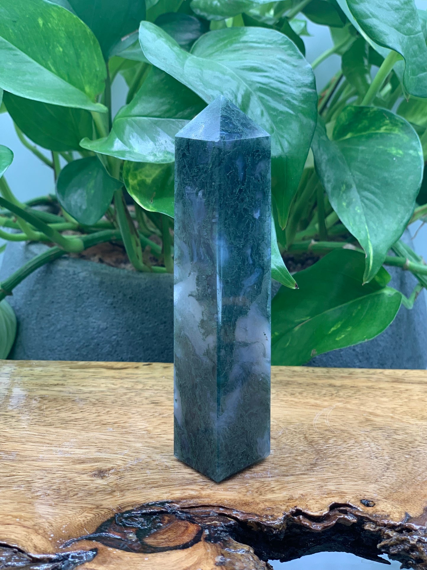 Moss Agate Premium Towers