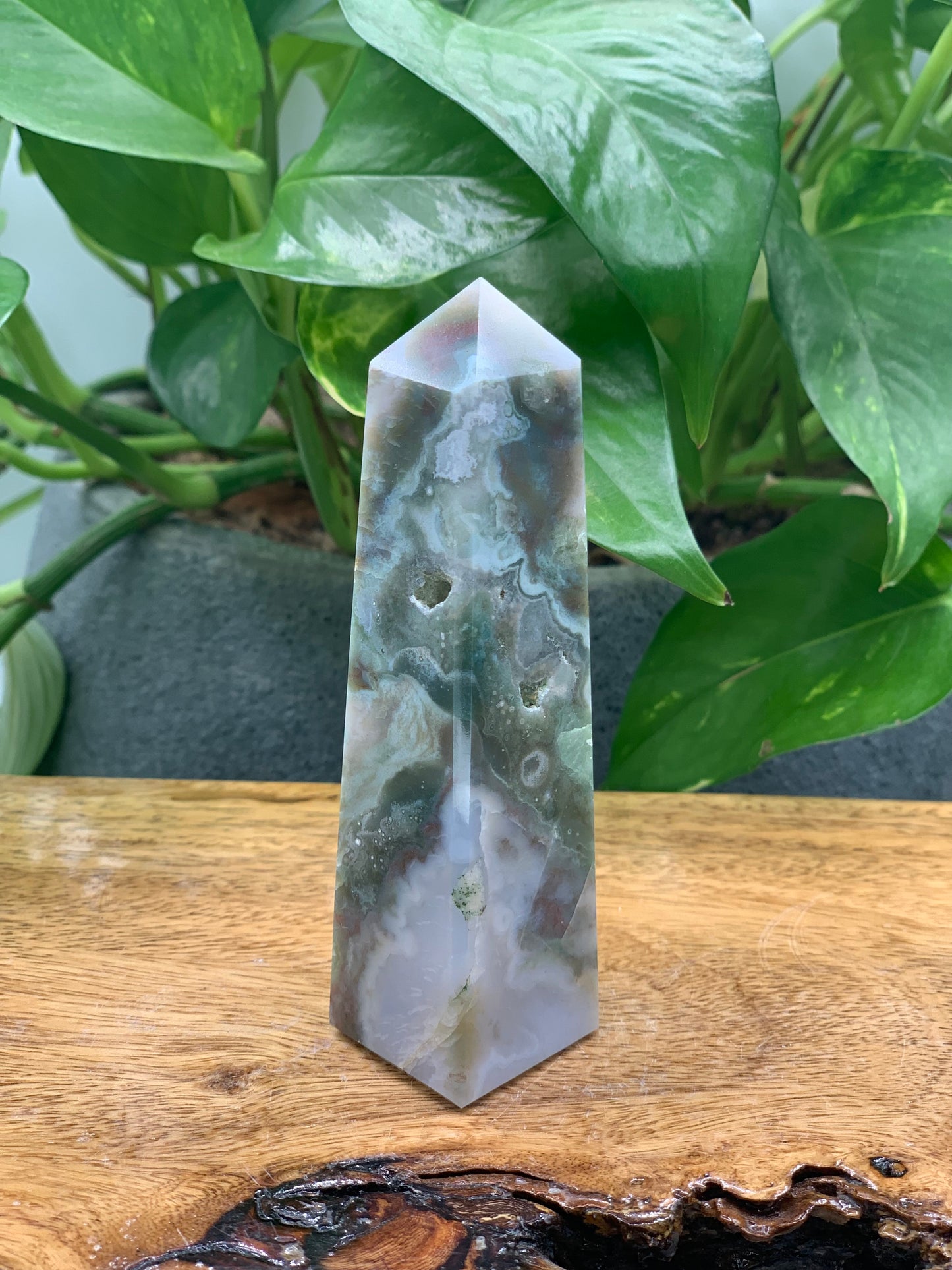 Moss Agate Premium Towers