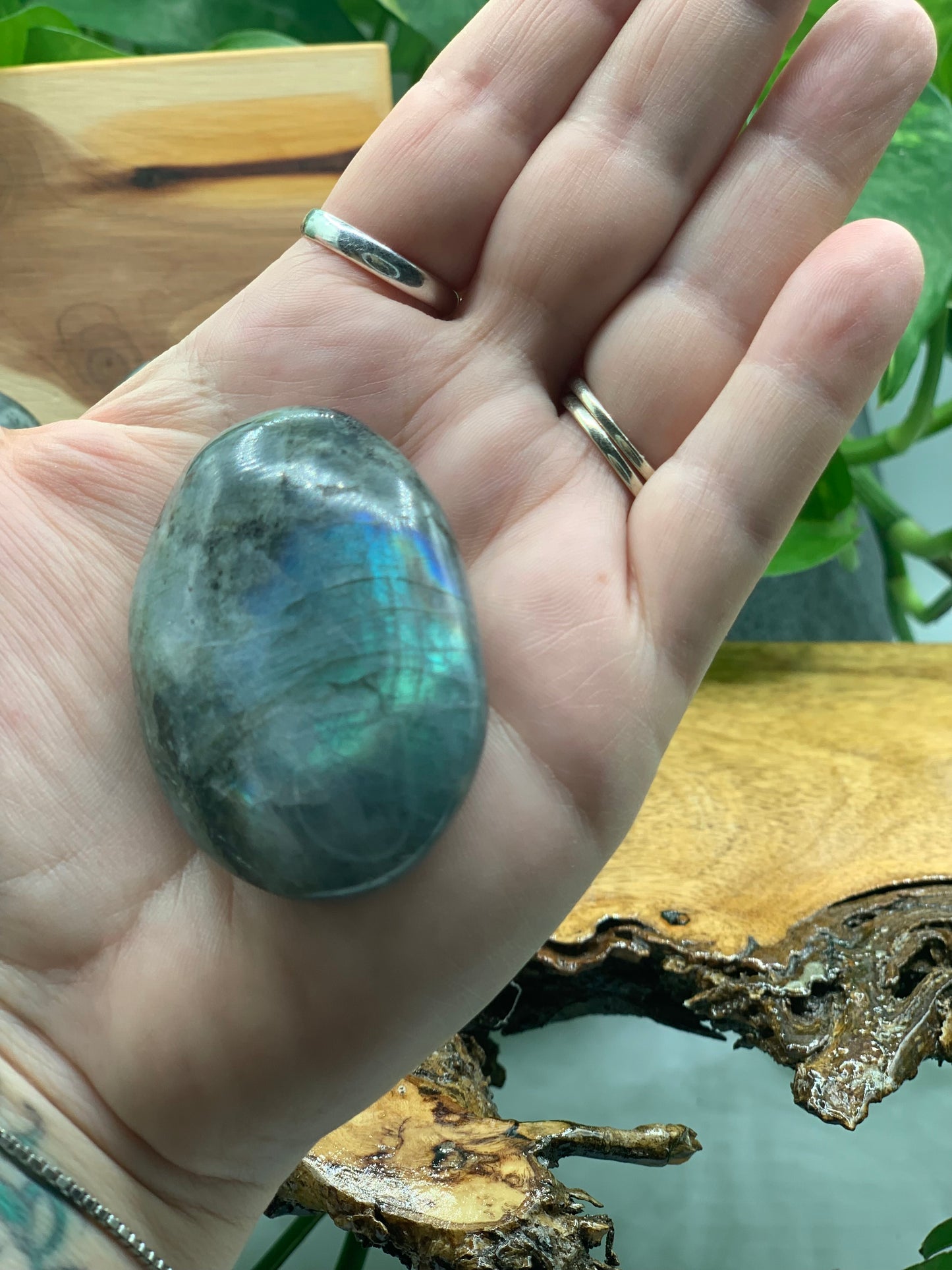 Labradorite Palm Stone